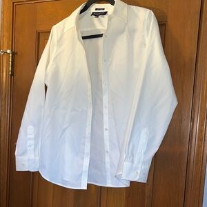 Jones New York Signature White Button Down Petite Shirt - Size PM